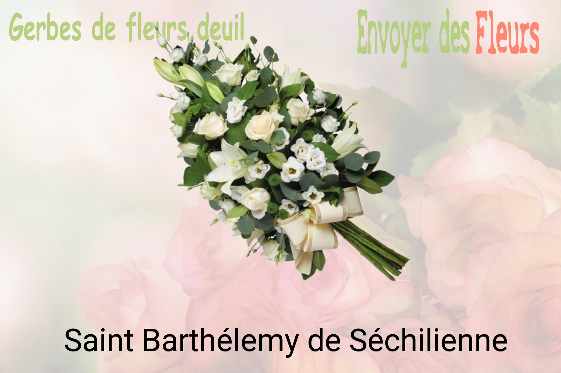 Gerbe de fleurs de deuil livrée à Saint-Barthélemy-de-Séchilienne